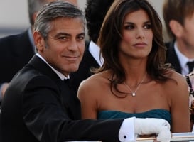 Elisabetta Canalis and George Clooney