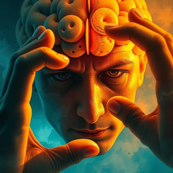 Surreal depiction of shifting conceptual frames representing how the mind reorganizes information to achieve understanding.