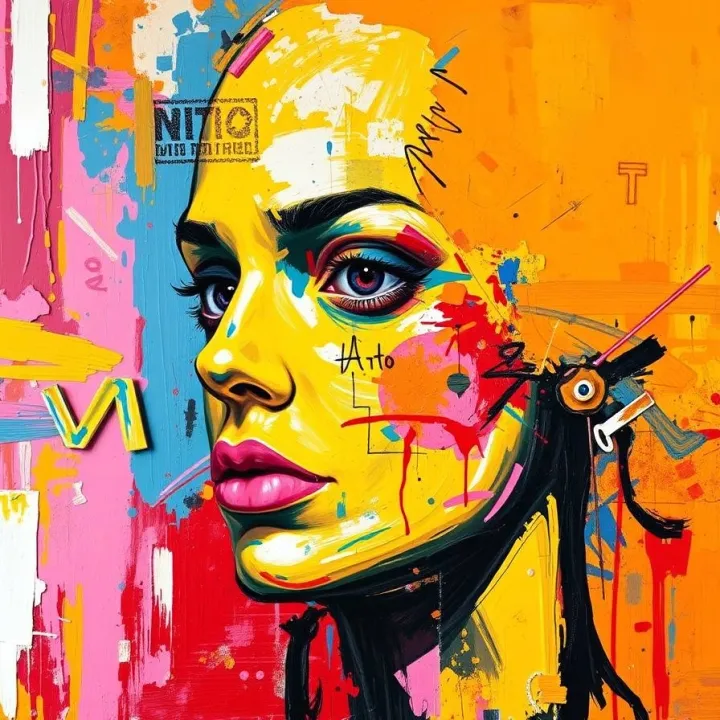 Abstract portrait symbolizing identity reconstruction and cognitive transformation