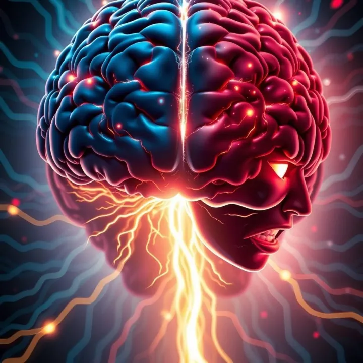 Illustration of how anxiety shifts attention between happy and angry faces through early neural processing in the brain