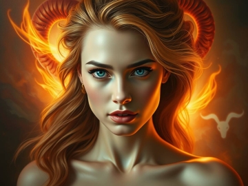 Aries zodiak astrology sign. law of initiation