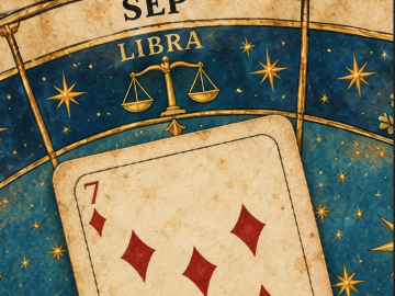 Sevens in Destiny Cards - month of September, sign of Libra