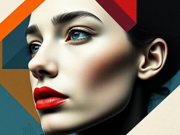 Abstract portrait representing identity and social conformism shifting across religious and secular European contexts