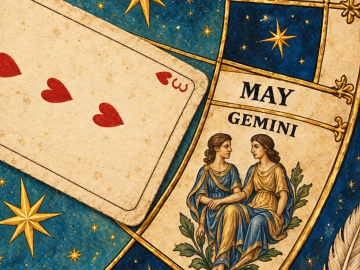 Threes in Destiny Cards - month May, sign Gemini