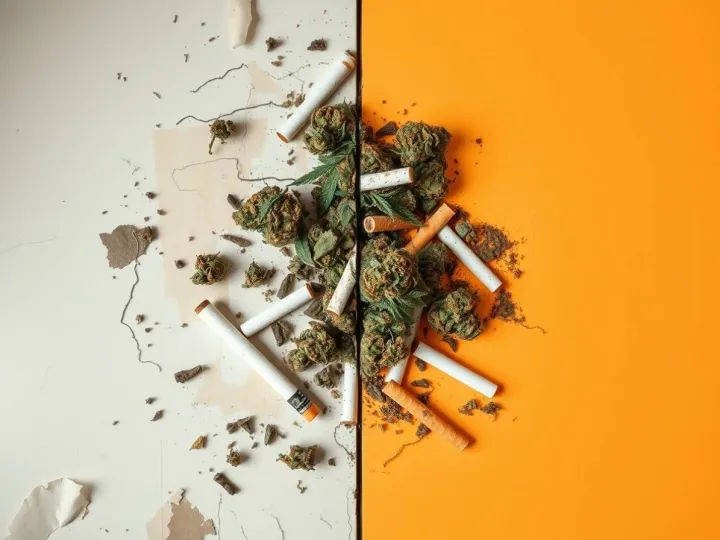 Smoking cannabis with tobacco may disrupt the brains natural calming system, study suggests