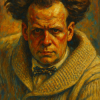 Sergei Eisenstein portrait oil paining