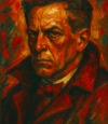 Vsevolod Meyerhold portrait oil painting