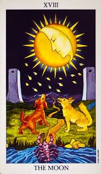 Moon Tarot Card Moon Tarot Card