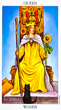 Queen Of Wands Tarot Card