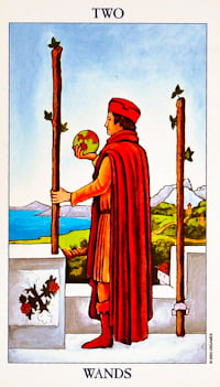 Two Of Wands Tarot Card