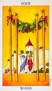 <h1>Four Of Wands Tarot Card</h1> Tarot