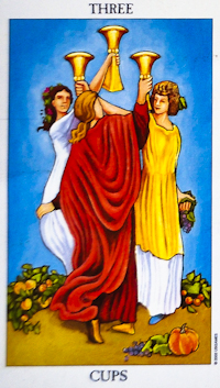 Three Of Cups Tarot Card