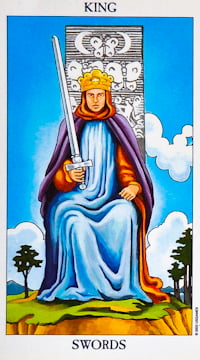 King Of Swords Tarot Card