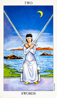 Two Of Swords Tarot Card