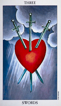 Three Of Swords Tarot Card