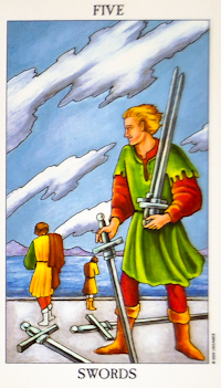 Five Of Swords Tarot Card