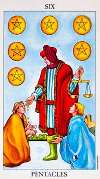 Six of Pentacles Tarot